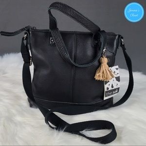The Sak Figueroa Black Leather Crossbody Bag